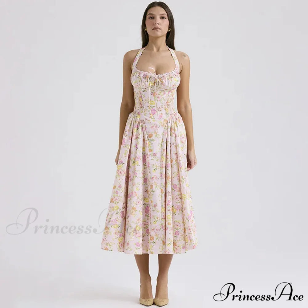 Isolde Floral Stylish Midi Dress