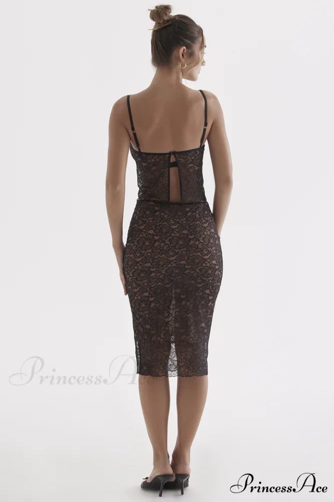 Jacinta Lace Camisole Top Graceful + Midi Skirt Set