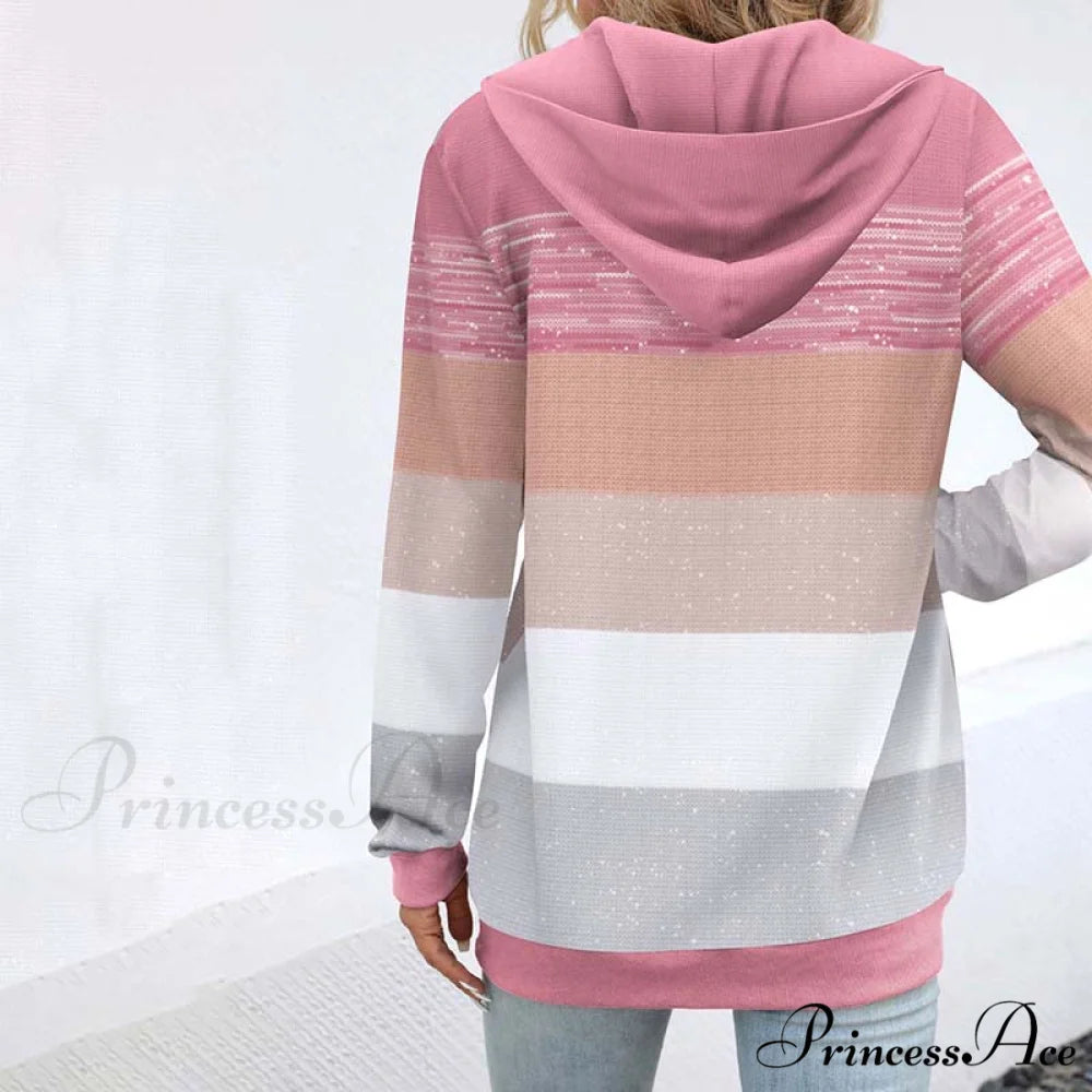 Jacket Hooded with Color Blocking