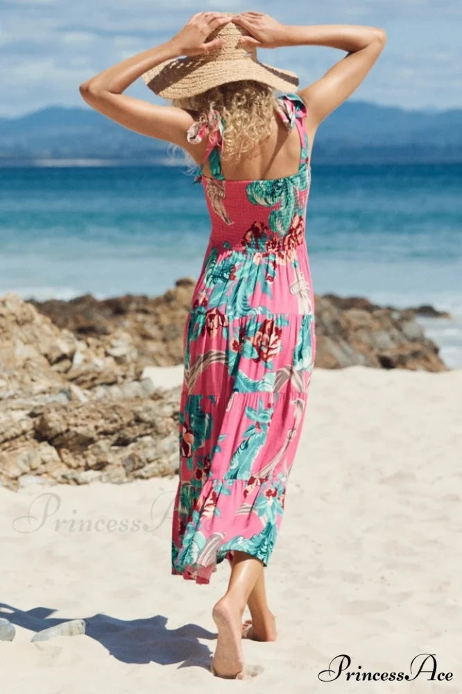 Jaclyn Smocked Stylish Maxi Dress S / 5#