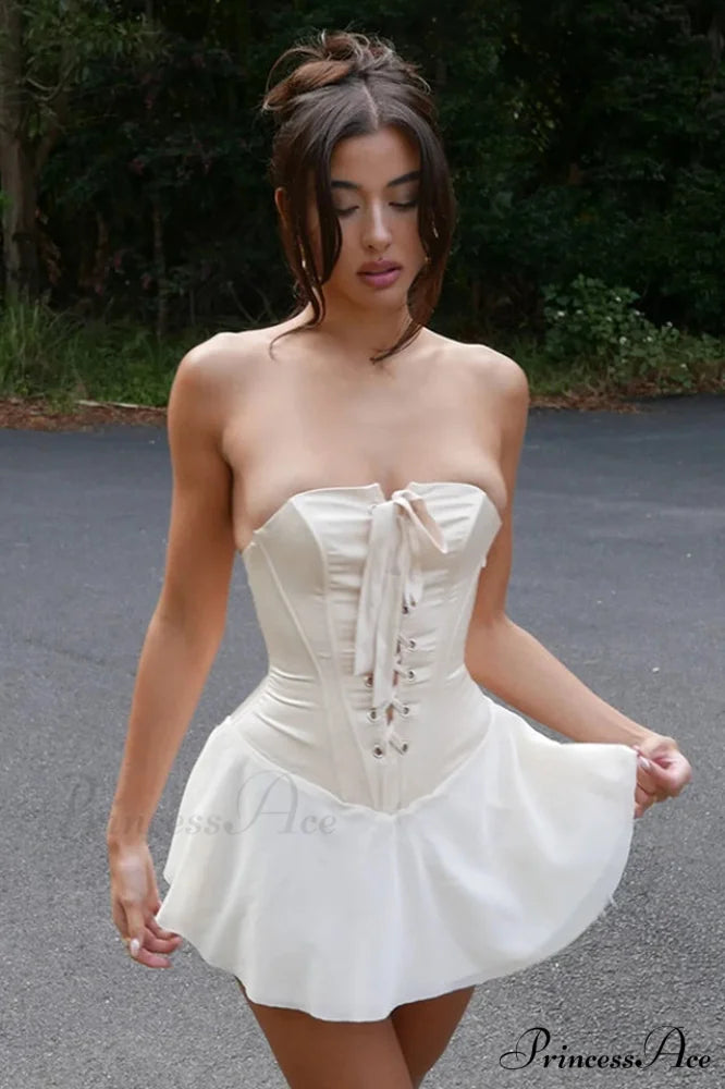 Jacqueline Strapless Stylish Corset Mini Dress