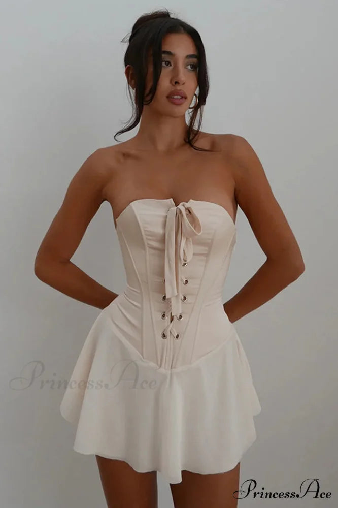 Jacqueline Strapless Stylish Corset Mini Dress