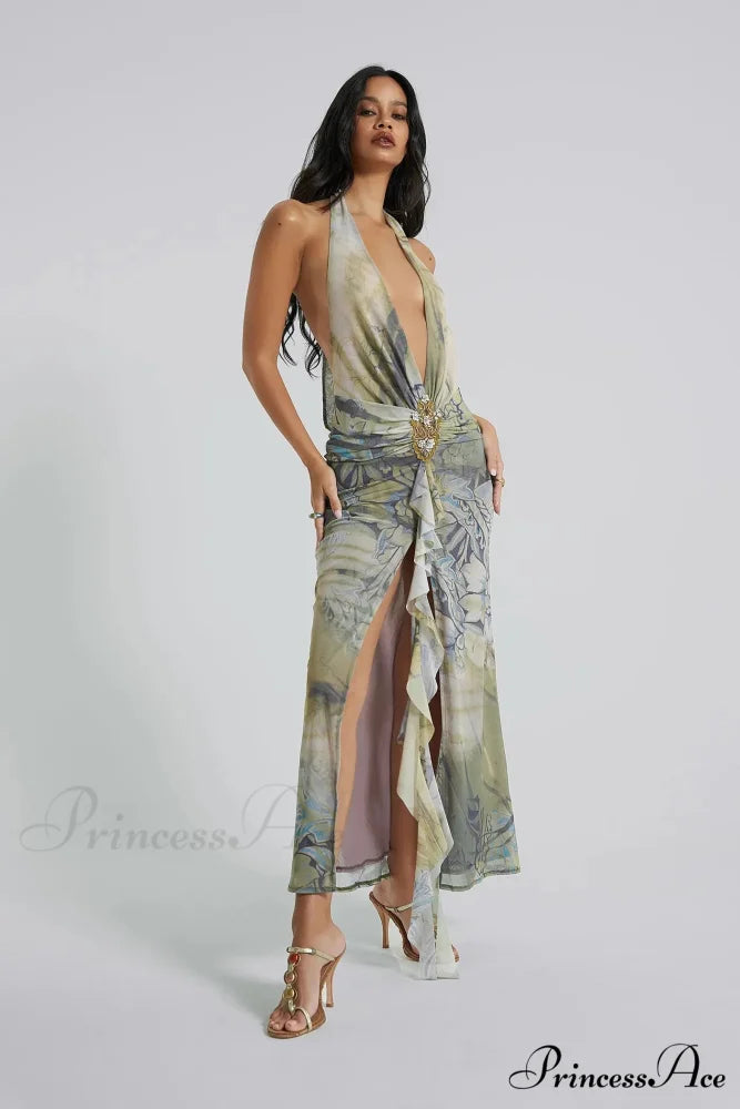 Jaded London Stylish Cindy Plunge Dress