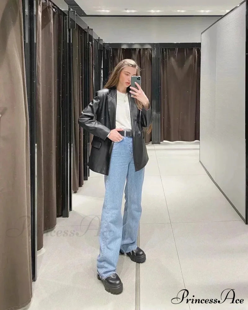 JANAE Elegant JEANS Light blue / L