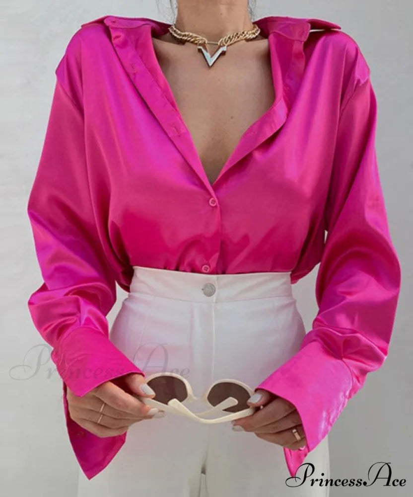 JANASIA Women’s Blouse Fuchsia / S