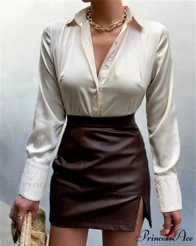 JANASIA Women’s Blouse Khaki / S