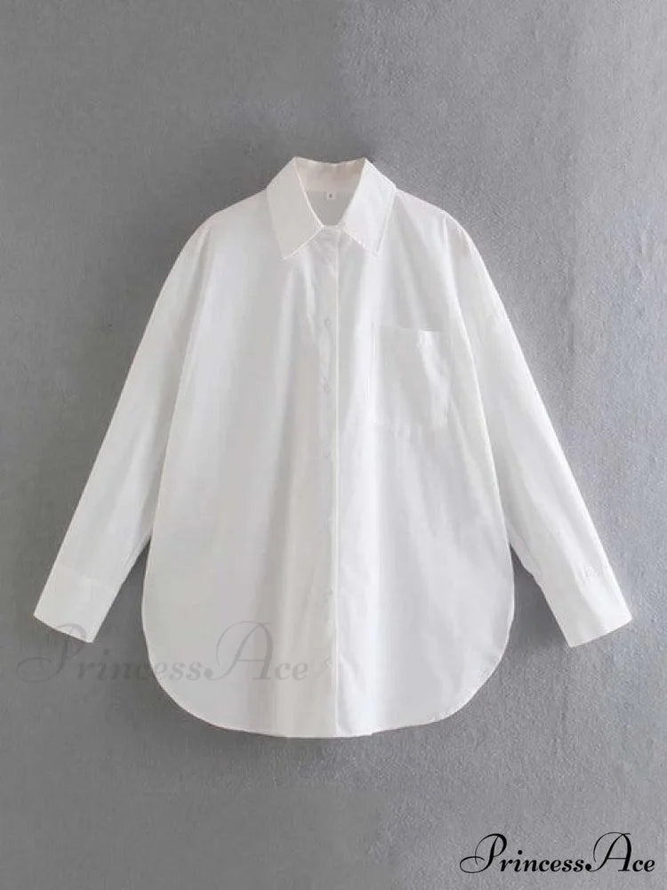 JANE OVERSIZED SHIRT White / S