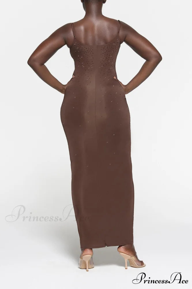 Jelly Sheer Stylish Cami Long Dress