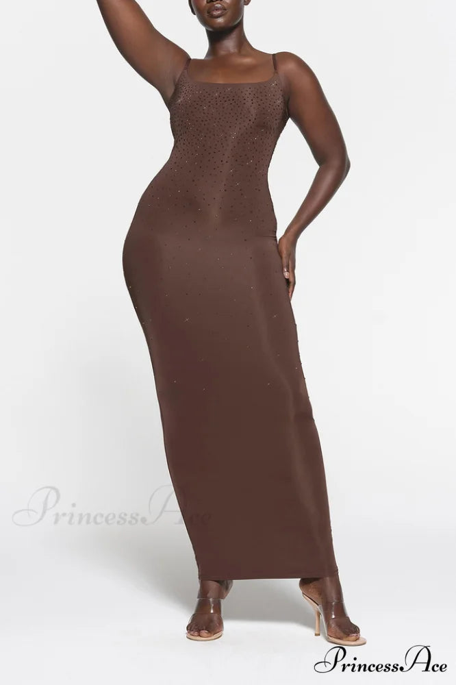 Jelly Sheer Stylish Cami Long Dress