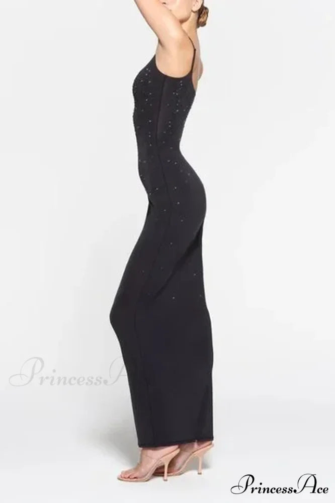 Jelly Sheer Stylish Cami Long Dress