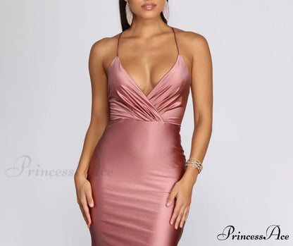 Jerry Cross Stylish Back Draped Gown