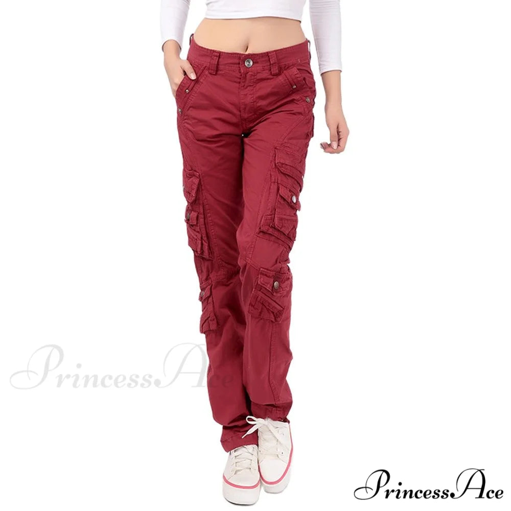 Joggers Streetwear Hiking Trousers Solid Candy Color