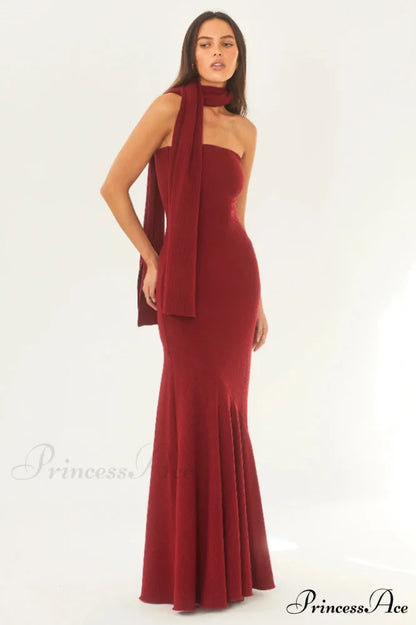 Juliana Elegant Maxi Dress S / Rouge