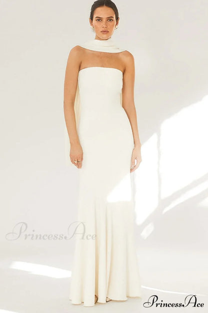 Juliana Elegant Maxi Dress S / White