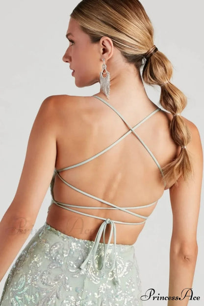 Julianna Sleeveless Stylish Sequin Party Dress