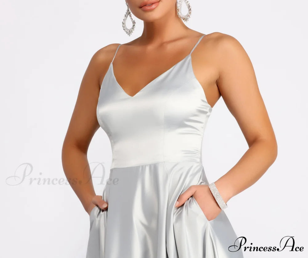 Juliet Formal Stylish High Slit Dress