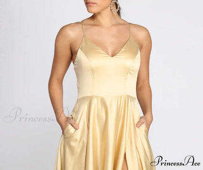 Juliet Formal Stylish High Slit Dress