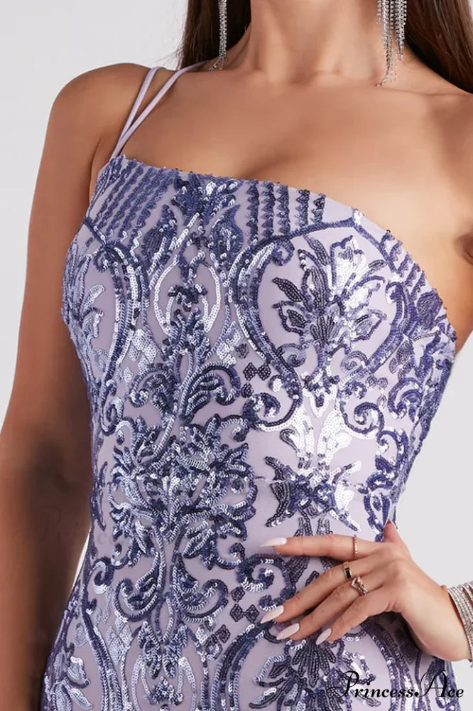 Karla Sequin Iridescent Charming Bodycon Party Dress