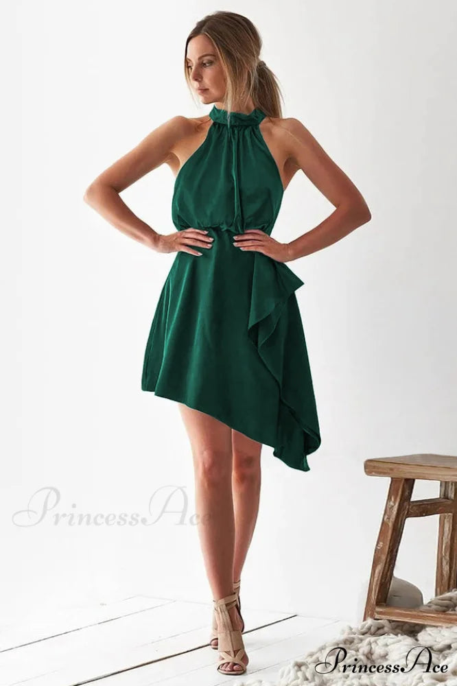 Kat Elegant Midi Dress S / Emerald