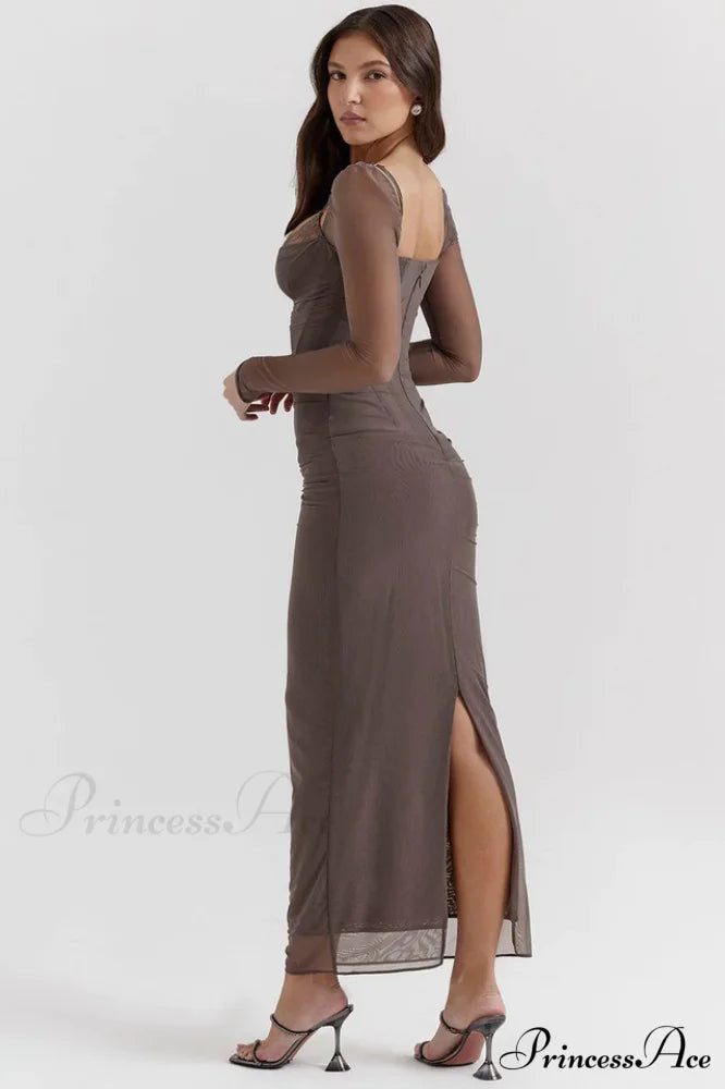 Katarina Black Stylish Maxi Dress