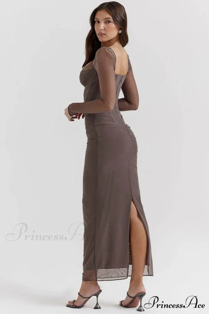 Katarina Black Stylish Maxi Dress