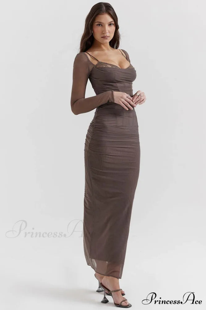 Katarina Black Stylish Maxi Dress