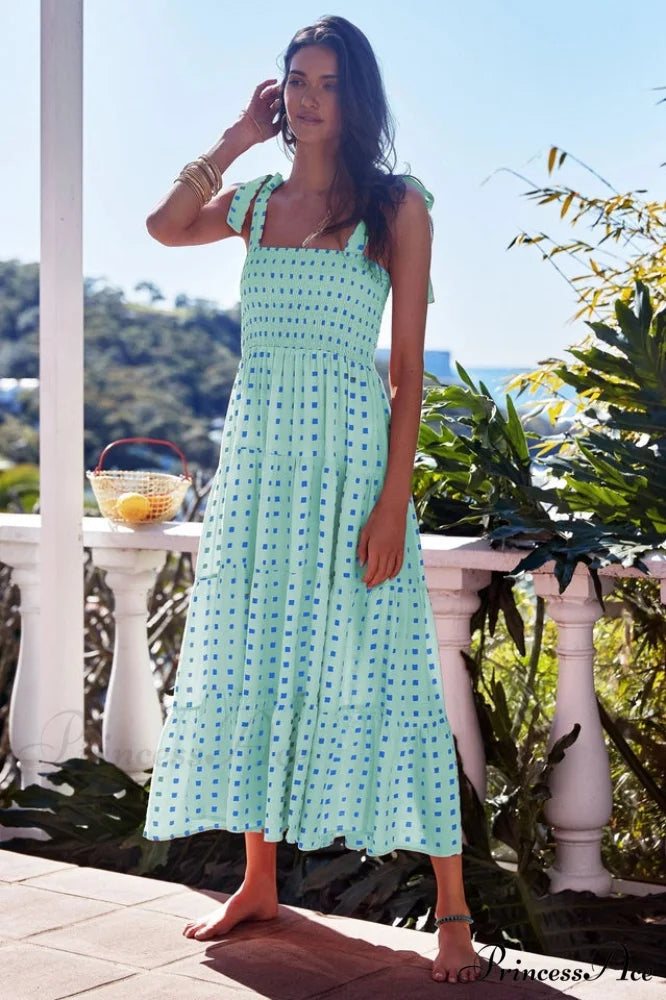 Katie Smocked Stylish Maxi Dress S / 5#