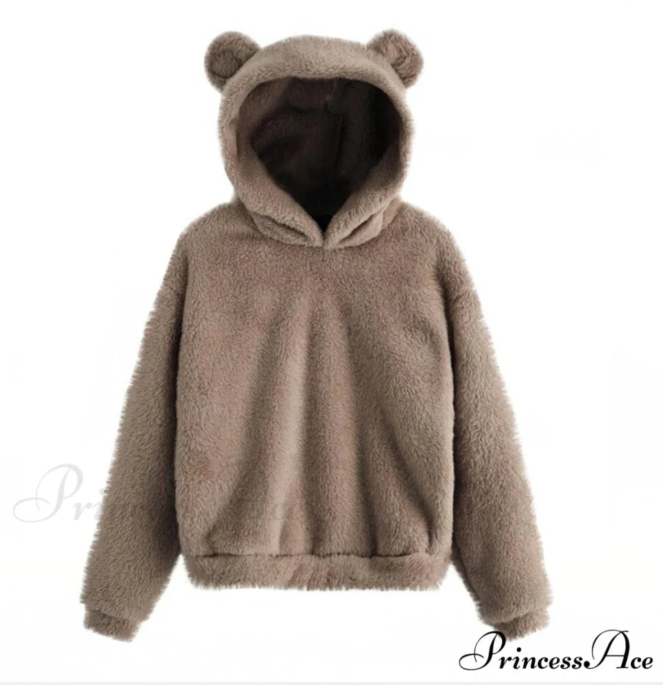 Kawaii Pullover Harajuku Oversize Hoodie khaki / S