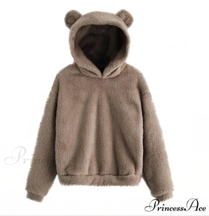 Kawaii Pullover Harajuku Oversize Hoodie khaki / S Sweatshirts & Hoodies-L