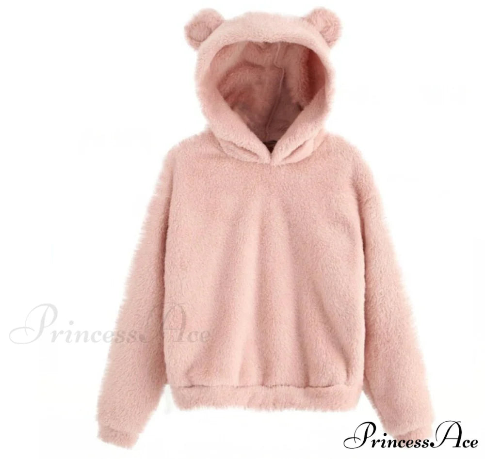 Kawaii Pullover Harajuku Oversize Hoodie Pink / S