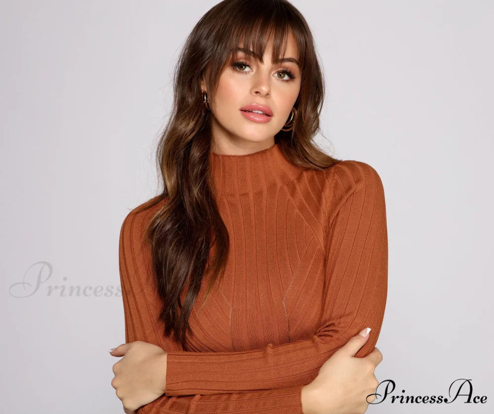 Keep Knit Cozy Charming Mini Sweater Dress