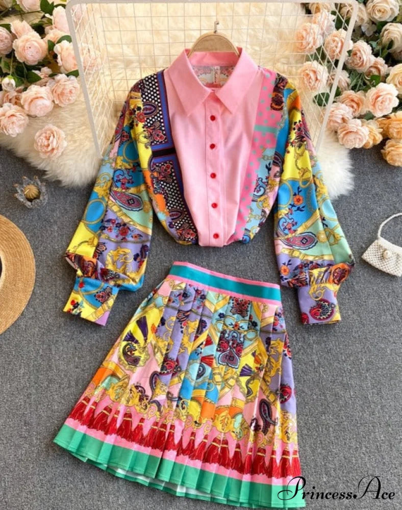 KERRY SHIRT AND SKIRT SET