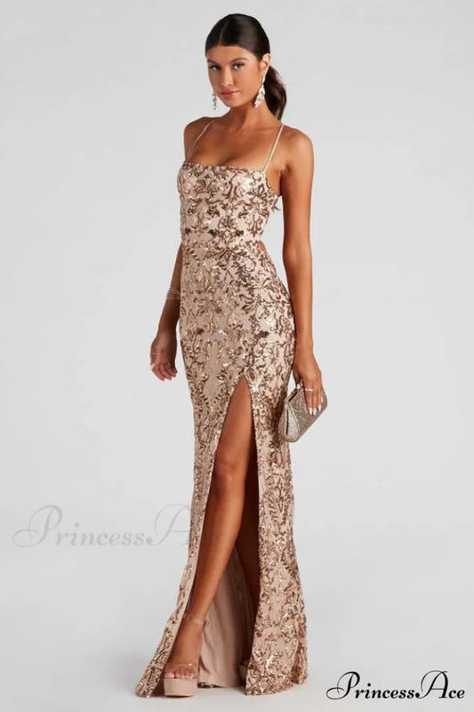 Kinsley Formal Stylish Sequin Mermaid Dress