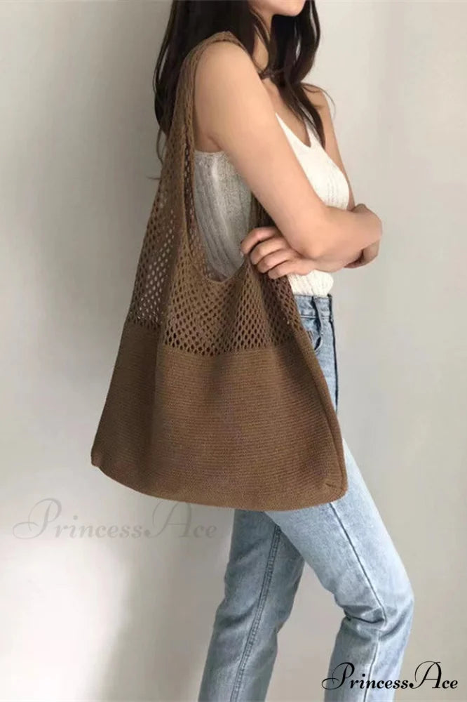 Knit Design Stylish Shoulder Bag