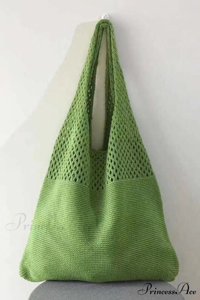 Knit Design Stylish Shoulder Bag Free Size / 11#