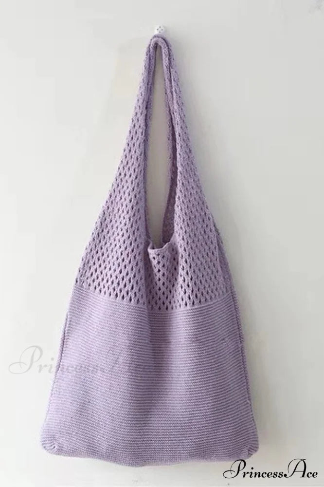Knit Design Stylish Shoulder Bag Free Size / 4#