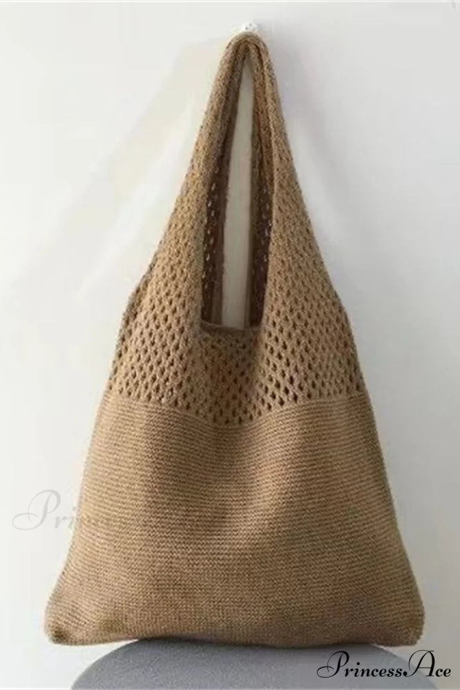 Knit Design Stylish Shoulder Bag Free Size / 8#