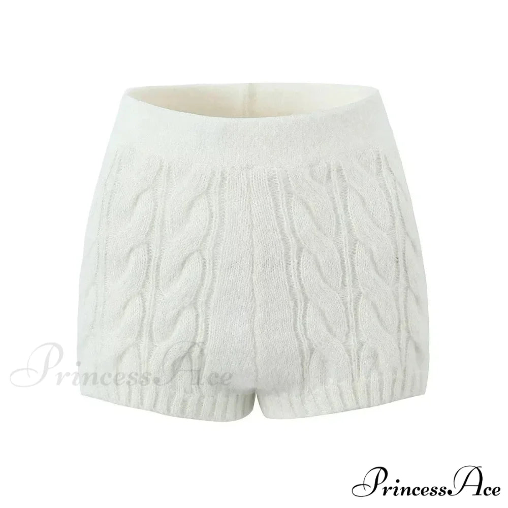 Knit Diamond Pink Cardigan Beige4 / S