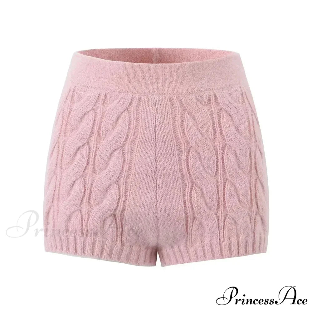 Knit Diamond Pink Cardigan pink4 / S