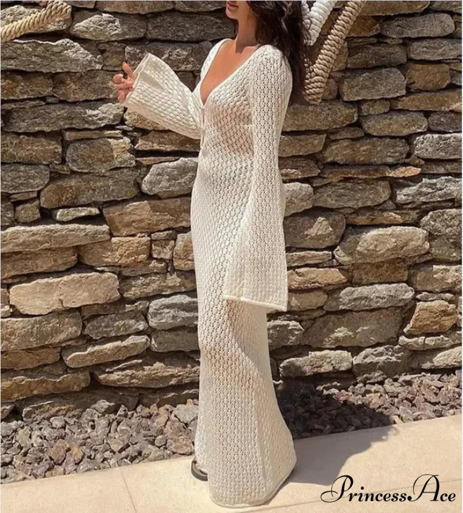 Knit Flare Stylish Long Sleeve Dress