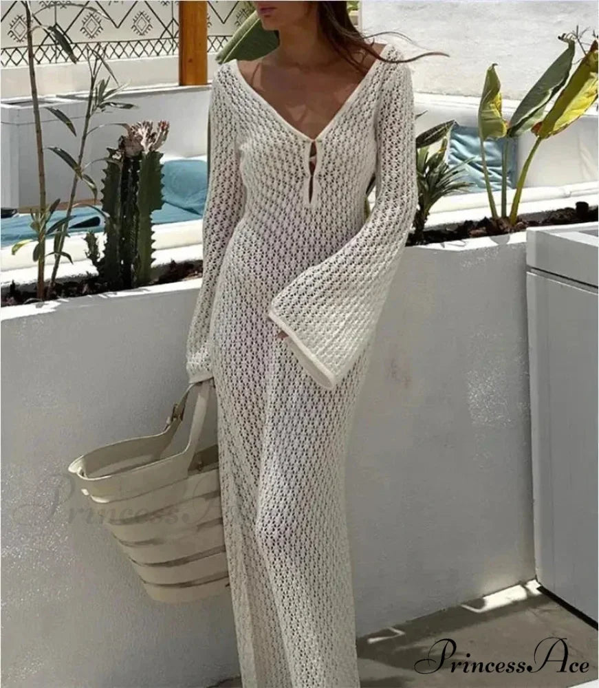 Knit Flare Stylish Long Sleeve Dress