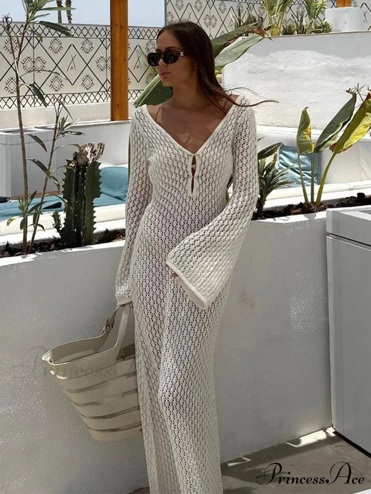 Knit Flare Stylish Long Sleeve Dress