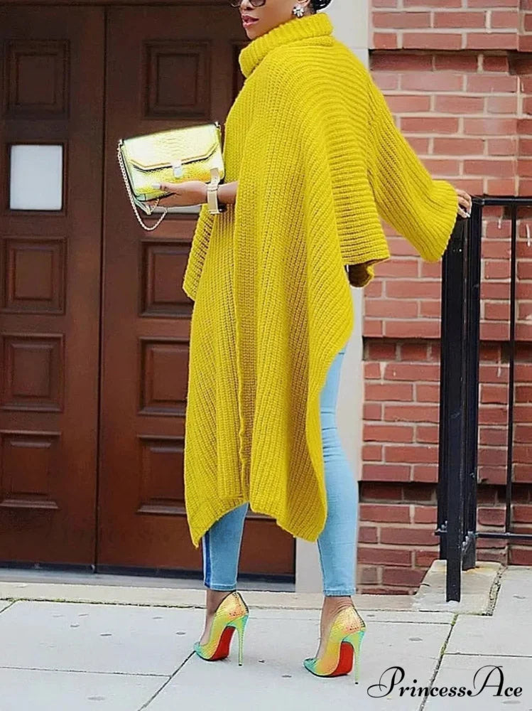Knit Ruffle Graceful Sleeve Solid Tops