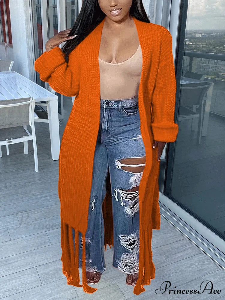 Knit Slit Graceful Turtleneck Sweaters