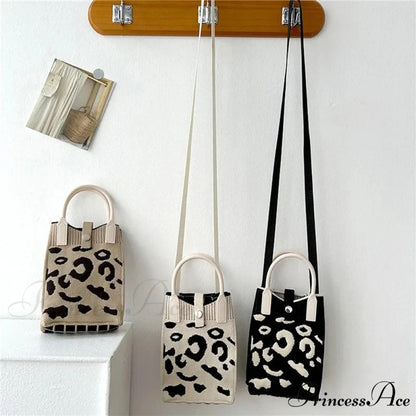Knitted Cell Phone Small Style Crossbody Purse handbag-250126