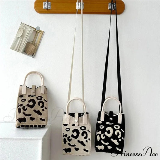 Knitted Cell Phone Small Style Crossbody Purse handbag-250126