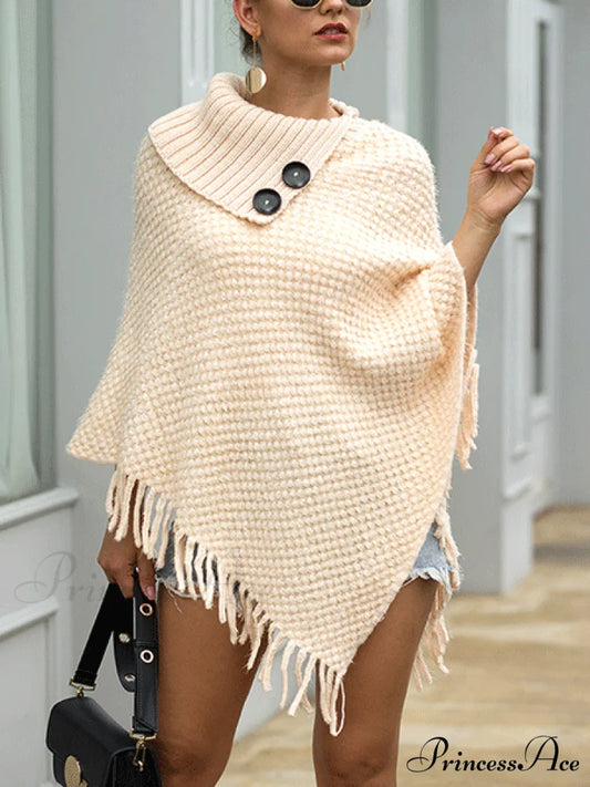 Knitted Charming Button Cardigan Apricot / One Size