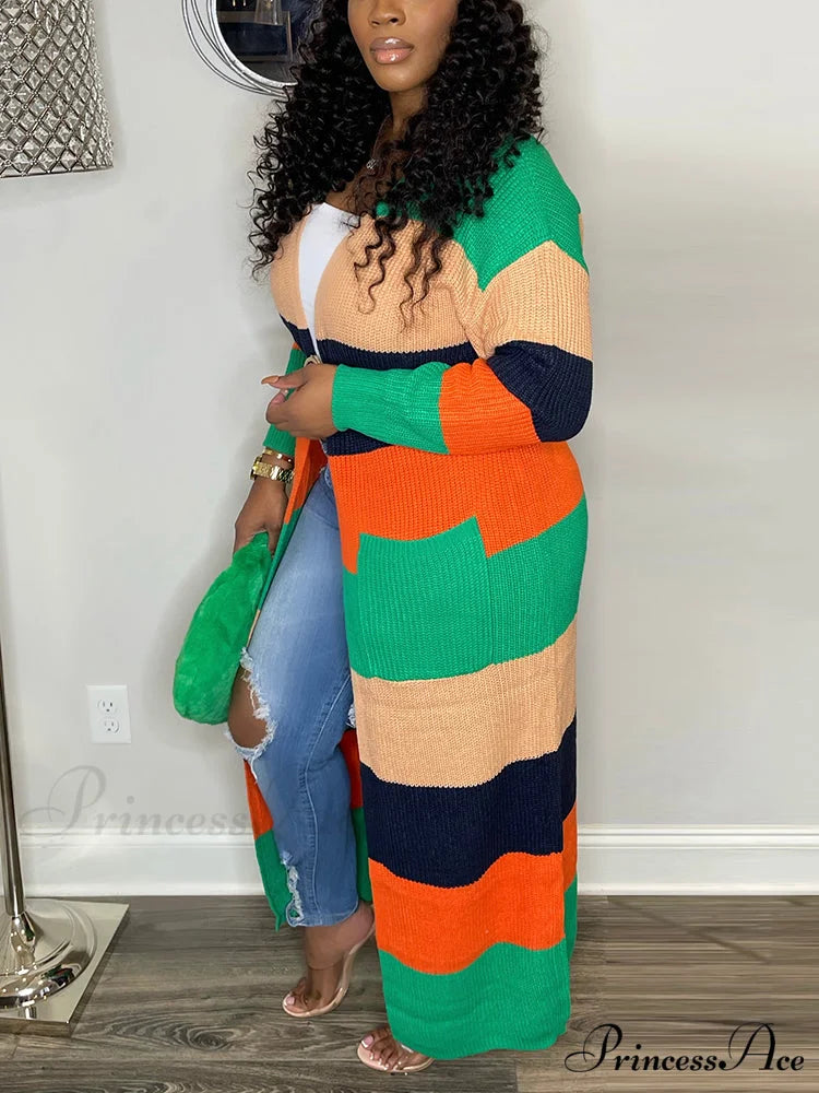 Knitted Charming Cardigan Green / XL