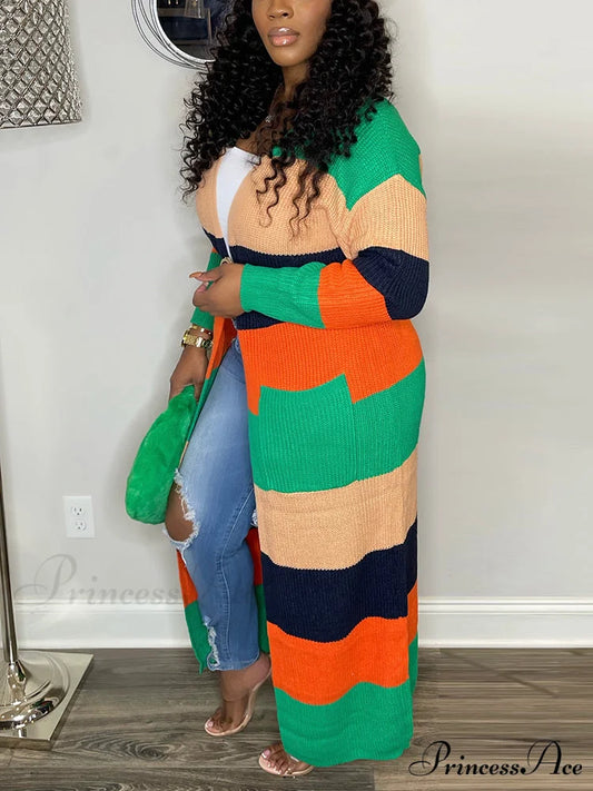 Knitted Charming Cardigan Green / XL