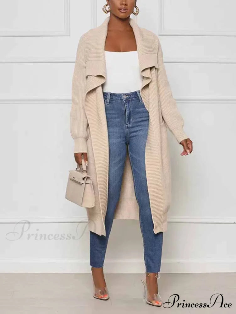 Knitted Sleeveless Graceful Floral Mini Dress Apricot / S